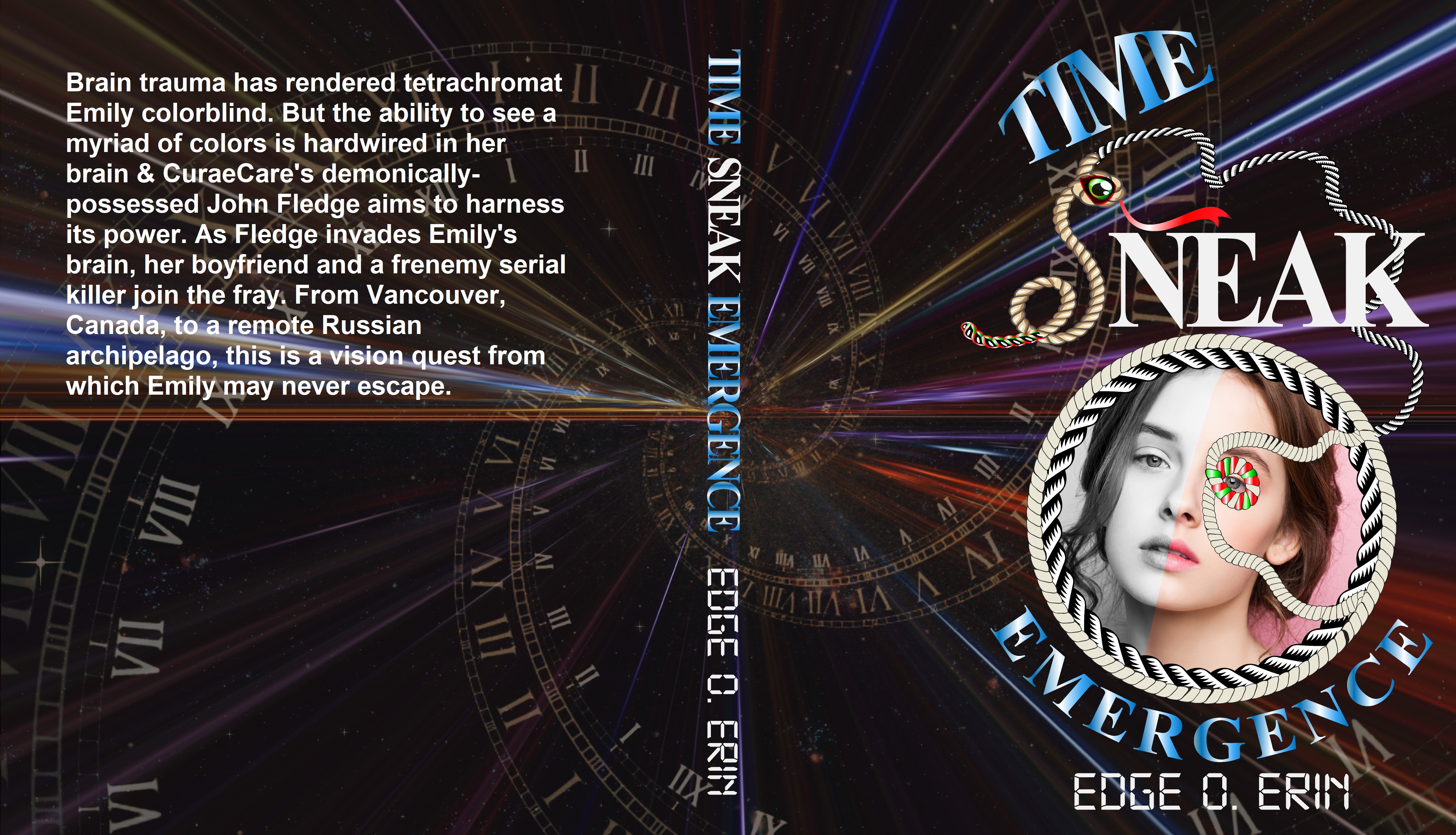 Full cover image of the supernatural thriller book, Time Sneak: Emergence