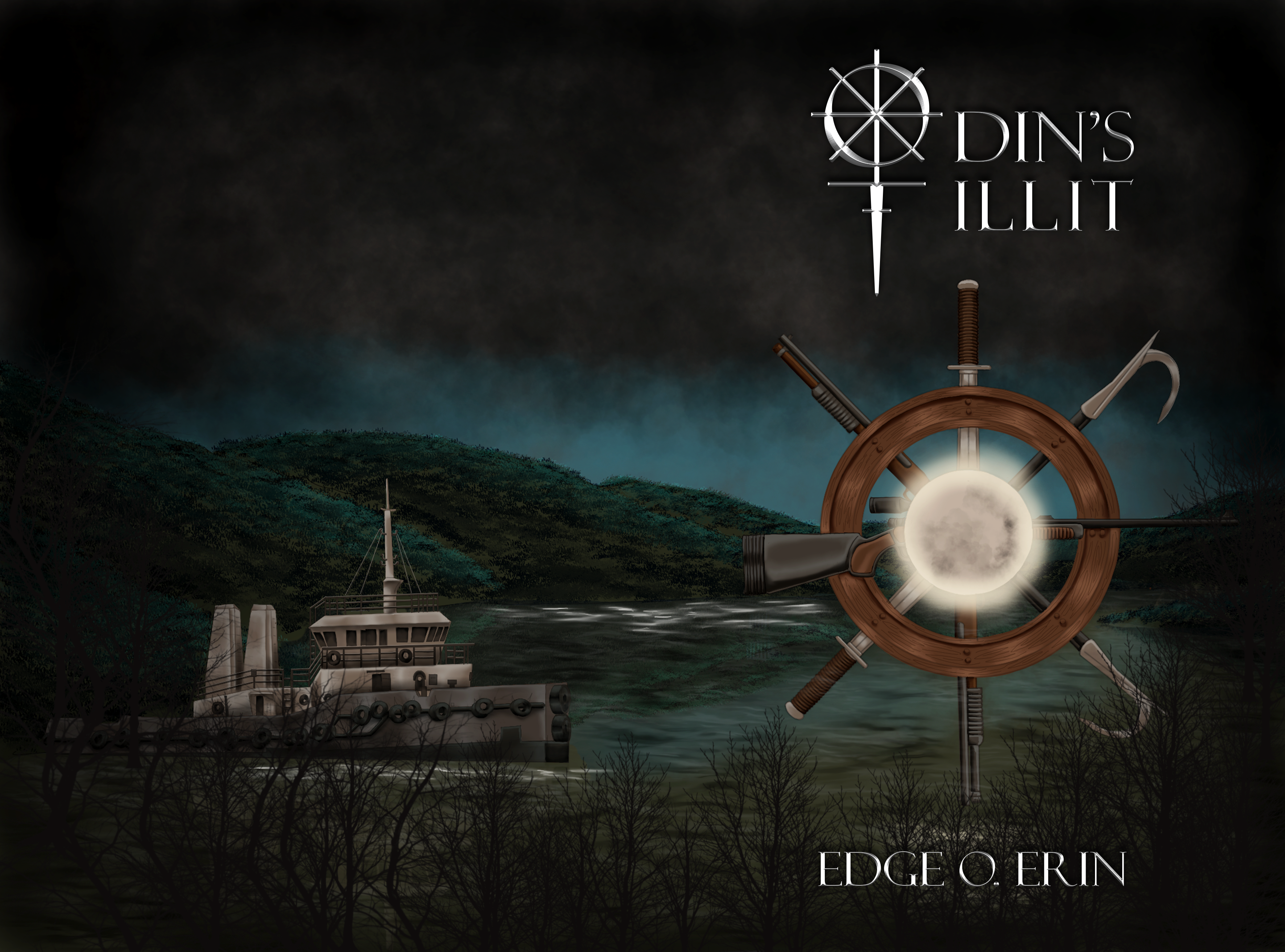 Keni Aryani's artwork for the cover of Edge O. Erin's book, Odin's Tillit